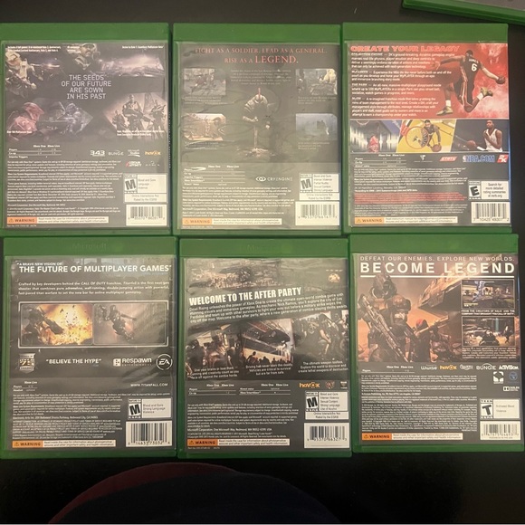 Xbox One Video Game Collection - Green Cases - Picture 2 of 3